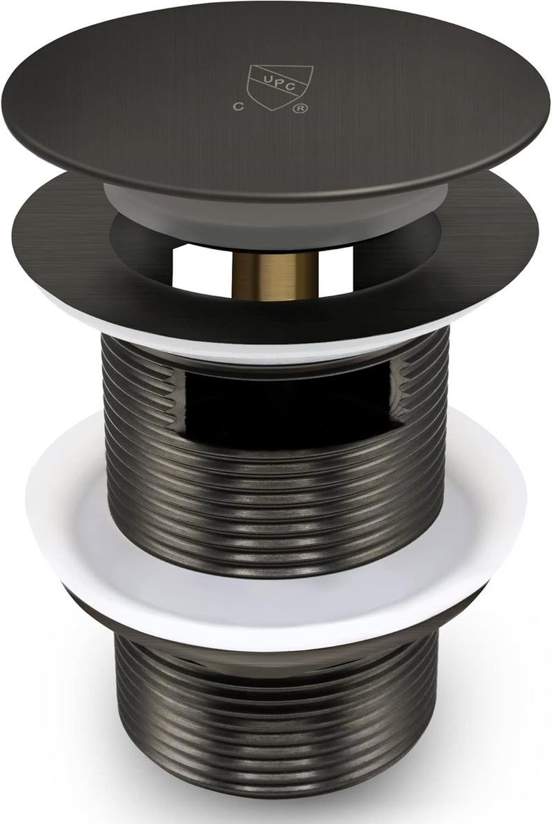 FerdY Pop-up Drain for Freestanding Bathtub, Space Gray, cUPC Certification, Freestanding Bathtub Drain Stopper - Image 1